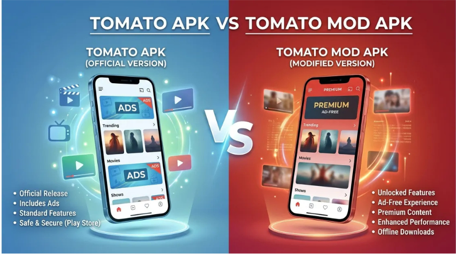 Tomato APK vs Tomato Mod APK 