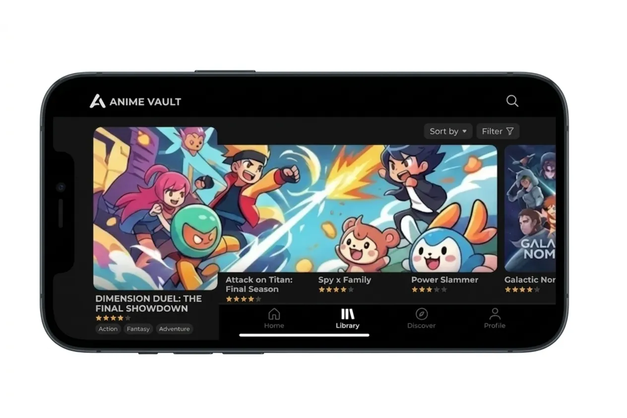 Enjoy watching anime.